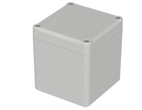ABS enclosure, (L x W x H) 82 x 80 x 87 mm, light gray (RAL 7035), IP65, 63225000