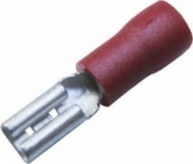 Konektor izol. żeński 2.8 czerwony