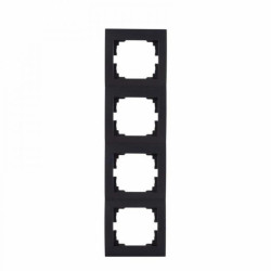 Kanlux Mowion LOGI 02-1540-042 czarny mat, ramka poczwórna pionowa