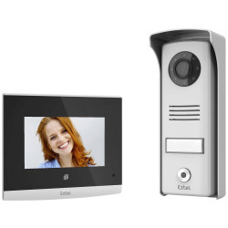 Extel 720315 Compact Video Door Intercom 4&quot; Touch Aluminium IP44 IK08