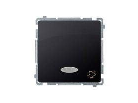 SIMON BASIC Wyłącznik zwierny przycisk "dzwonek" z podświetleniem LED (moduł) szybkozłącza grafit matowy BMD1L.01/28 KONTAKT SIM