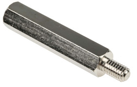 Kołek dystansowy gwint M6 x M6 długość 45mm Stalowe Męski/żeński Sześciokątny RS PRO