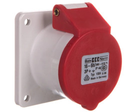 Gniazdo tablicowe proste 16A 4P tablicowe IP44 1324