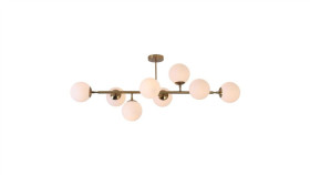 Lampa Nad Stół Do Jadalni Dorado Z Ośmioma Szklanymi Kulami Lp-002/8P Light...