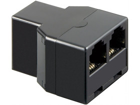 T-Adapter ISDN Gniazdo RJ11/RJ14 (6P4C) 2 gniazd RJ11/RJ14 (6P4C)
