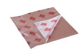 Arkusz przewodzący ciepło grubość 0.5mm 2.2W/m·K RS PRO +200°C samoprzylepny