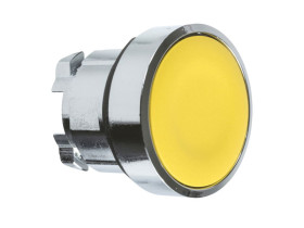 Przycisk płaski żółty samopowrotny bez podświetlenia metalowy bez oznaczenia ZB4BA5 SCHNEIDER ELECTRIC