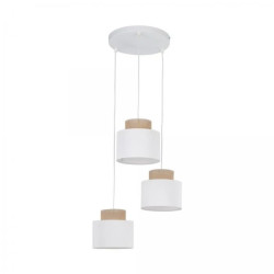 Lampa wisząca 3xE27 biała DUO 2594 TK Lighting