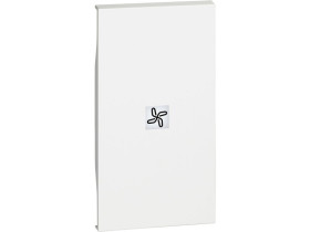 LIVING NOW Klawisz z okienkiem podświetlenia "wentylacja" - 2 moduły - biały KW01M2RN LEGRAND