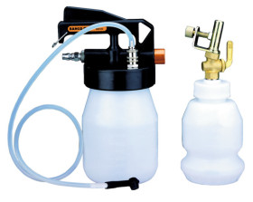 Zestaw testowy pojazdów, typ: Analogowy odpowietrznik hamulca, w zestawie: Odpowietrznik, pojemnik, spust