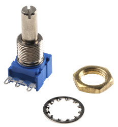 Potencjometr 10kΩ typ Obrotowy Bourns średnica wału 6 mm 0.5W długość wału 25mm Montaż panelowy