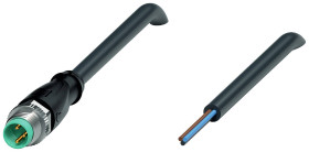 Pepperl+Fuchs 243378 Złącze konfekcjonowane czujnika/aktuatora V3S-GM-BK0,6M-PUR-U, piny: 3, 0.6 m, 1 szt.