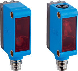 Czujniki fotoelektryczne Przez wiązkę Prostokątny SICK PNP zakres 40 m Światło laserowe