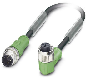 Kabel do czujników/elementów wykonawczych Phoenix Contact SAC-3P-M12MS/10,0-PUR/M12FR B 1693209, złącze żeńskie M12, kąt