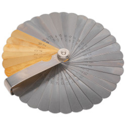 Sealey VS513 Feeler Gauge 36 Blade Combo Steel/brass Dual Marked