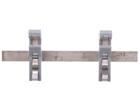 Szyna Cu 10x3mm dł 125mm mocowanie na TH35 do obejm do ekranów 790-115