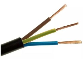 Przewód OMY 3x1mm2 okrągły czarny; H03VV-F (żo)
