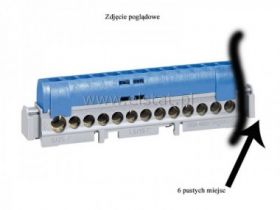 LZ listwa zaciskowa 22-tory niebieska 1,5/16