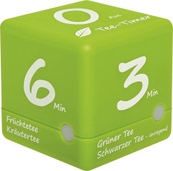 Timer TFA Dostmann Tee-Timer Cube cyfrowy zielony