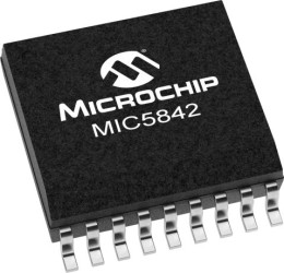 Zatrzask 8-bitowy, MIC5842YWM-TR, 8-Bit 18-pinowy, SOIC, Prąd/napięcie, Microchip