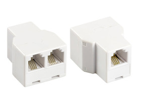 Rozgałęźnik telefoniczny 6p4c RJ11 gniazdo - 2x gniazdo