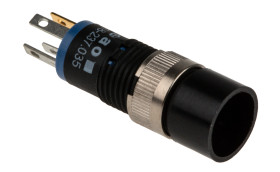 Element wykonawczy przycisku, Przycisk okrągły, do uzytku z: Przełączniki serii 18, Czarny, pozycje: 1, 9mm, Utrzymane