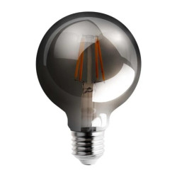 Żarówka LED E27 G80 6W = 50W 650lm 2200K Ciepła 360 Filament dymiona
