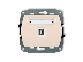 TREND Gniazdo USB-AB 2.0 beżowy 1GUSB-3 KARLIK
