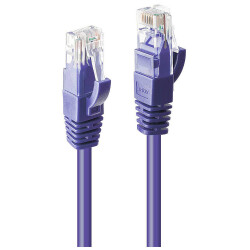 LINDY 48128 RJ45 Network cable, patch cable CAT 6 U/UTP 15.00 m Violet 1 pc(s)