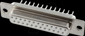 BU25PV D-Sub female 25 pin with solder pins