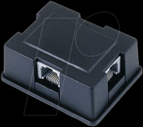71400-3SET ISDN S0 bus splitter, 1-3, black
