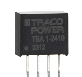 Przetwornica DC-DC, 1W, Uwe 21,6→ 26,4 V DC, Uwy 9V dc, Iwy 110mA, TRACOPOWER