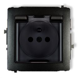 Mechanizm gniazda bryzgoszczelnego 2P+Z (klapka dymna)