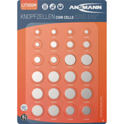 Ansmann 1516-0215 Button Cell Set Various Types Durable High Energy