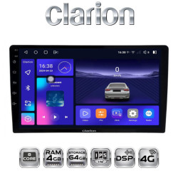 Radio Samoch. 2-DIN CLARION GL700 (XD8581-4645-9) 9" 4+64GB (ANDROID+DSP+WI-FI Stacja...