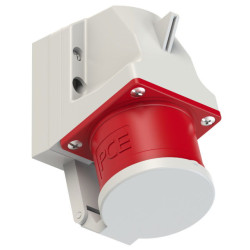 Wtyczka siłowa odbiornikowa 32A 400V 3P+Z+N z klapką IP44 525-6d PCE