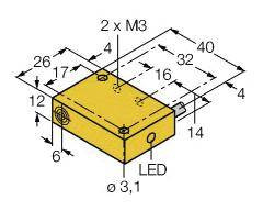 Turck Czujnik indukcyjny nie podtynkowy NI4-Q12-AZ31X