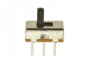 Przełącznik suwakowy 2-poz 1-tor 3p h=4mm w druk