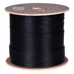 Kabel teleinformatyczny U/UTP kat.6 zewnętrzny żelowany Fca PE czarny NEKU /500m/