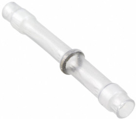 Butt connector with heat shrink insulation, 0.4-1.7 mm², transparent, 26 mm, C67976-000