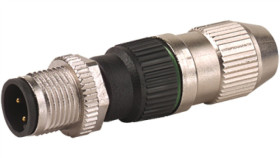 Wtyczka M12 Męska Prosta 4-Polowa 0.25-0.5Mm2 Zaciski Nożowe 7000-12481-0000000