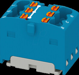 3002864 PTFIX distributor block, 6x1.5, blue