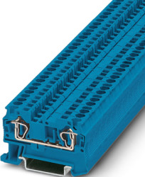 Through terminal block, tension clamp connection, 0.08-6.0 mm², 32 A, 8 kV, blue, 3031377