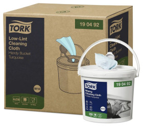Tork Tork Turkusowy Szmatki Czyszczenie Na sucho Plastikowy 200 W paczce 30 x 16.5 cm Jednorazowego użytku