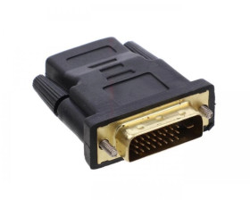 Adapter HDMI(F)-DVI-D(M) czarny AD-0010-BK