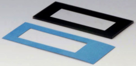 Display panel, acrylic glass, (L x W) 67.8 x 33 mm, transparent, A9173309