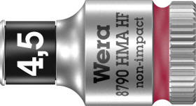 Wera 8790 HMA 05003718001 zewnętrzny sześciokąt Nasadka 4.5 mm 1/4" (6,3 mm)