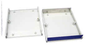 Obudowa urządzeń elektronicznych ABS wysokość zew: 36 mm szerokość zew: 154 mm długość zew: 179 mm 179 x 154 x 36mm