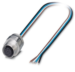 Złącze wielostykowe przemysłowe 4-pinowe M12 Montaż na śrubę Gniazdo Phoenix Contact