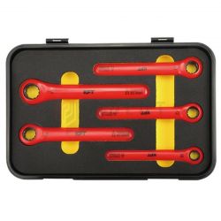 Zestaw kluczy oczkowych z grzechotką izolowanych OPT ZKOI-1 1000V FW 10-17